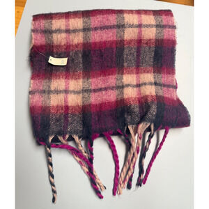 NEW NWT GAP Plaid Magenta Extra Long Cozy Winter/Fall Scarf 86" X 13.5", 2822
